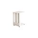 HANAH HOME Sto sa točkićima Edi White - 185926