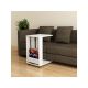 HANAH HOME Sto sa točkićima Edi White - 185926
