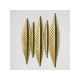WALLXPERT Zidna dekoracija 3D Gold Leaves Metal Wall Art APT618 - 186798