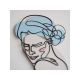 WALLXPERT Zidna dekoracija Line Art Woman Silhouette Metal Wall Art APT700 - 186803