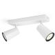 PHILIPS Spot lampa Paisley bela sa 2x5,5W GU10 - 18681-1