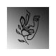 WALLXPERT Zidna dekoracija Woman Face Behind The Branch - 186833