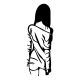 WALLXPERT Zidna dekoracija Woman With Loose Dress - 186919