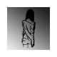 WALLXPERT Zidna dekoracija Woman With Loose Dress - 186919