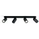 PHILIPS Spot lampa Pongee crna sa 4x5,5W GU10 - 18691
