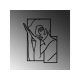WALLXPERT Zidna dekoracija Woman 2 M - 186924