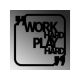 WALLXPERT Zidna dekoracija Work Hard Play Hard - 186952