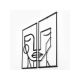 WALLXPERT Zidna dekoracija Woman Face - 186967