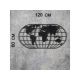 WALLXPERT Zidna dekoracija World Map Globe Black - 186982