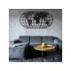 WALLXPERT Zidna dekoracija World Map Globe Black - 186982