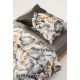 STEFAN Set posteljina od pamučnog satena 200x200cm, siva-braon - 187-1378