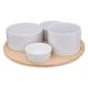 SECRET DE GOURMET Set za posluživanje 5/1 porcelan/bambus - 188411