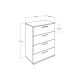 HANAH HOME Komoda Sfn-540-Bb-1, bela - 188984-1