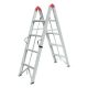 SuperStep Duple Sklopive Štapne Alu Merdevine 2x4 158cm - EP3070890