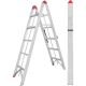 SuperStep Duple Sklopive Štapne Alu Merdevine 2x5 188cm - EP3070893