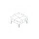 HANAH HOME Sto za dnevnu sobu Nirvana Crystal - 189103