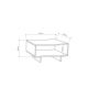 HANAH HOME Sto za dnevnu sobu Hola Oak Anthracite - 189111