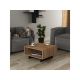 HANAH HOME Sto za dnevnu sobu Hola Oak Anthracite - 189111
