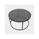 HANAH HOME Sto za dnevnu sobu Startis Black 60 - 189199