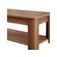 HANAH HOME Sto za dnevnu sobu Shelf Walnut - 189215