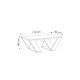 HANAH HOME Sto za dnevnu sobu Pipra White - 189273