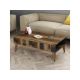 HANAH HOME Sto za dnevnu sobu Madrid Anthracite - 189276