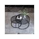 HANAH HOME Sto za dnevnu sobu Tokyo Black - 189479