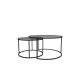 HANAH HOME Sto za dnevnu sobu Tokyo Black - 189479