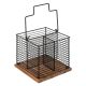 FIVE Stalak za escajg 18.5x18.5x29cm, metal/drvo - 189873-1