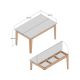 HANAH HOME Trpezarijski sto Milan 516 Walnut - 189971