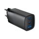 GEMBIRD Brzi punjač 3-port 65 W GaN USB PowerDelivery TA-UC-PDQC65-01-BK, crna - 45562
