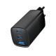 GEMBIRD Brzi punjač 3-port 65 W GaN USB PowerDelivery TA-UC-PDQC65-01-BK, crna - 45562