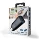 GEMBIRD Brzi punjač 3-port 65 W GaN USB PowerDelivery TA-UC-PDQC65-01-BK, crna - 45562