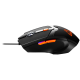 Optical Gaming Mouse with 6 programmable buttons, Pixart optical sensor, 4 levels of DPI and up to 3200, 3 million times key life, 1.65m PVC USB cable,rubber coating surface and colorful RGB - CND-SGM02RGB