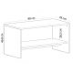 HANAH HOME Sto za dnevnu sobu Apollon White Sapphire Oak - 191228