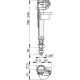 ALCA PLAST Plovak za monoblok, Vertikalni, 3/8 - 859404593631
