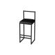 HANAH HOME Barska stolica Nordic, crna - 118BRN1172