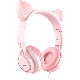 HOCO Slušalice sa mikrofonom - W36 Mačije uši, roza - 19394
