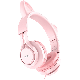 HOCO Slušalice sa mikrofonom - W36 Mačije uši, roza - 19394