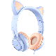 HOCO Slušalice sa mikrofonom - W36 Mačije uši, plava - 19395