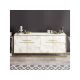 HANAH HOME Komoda Polka White - 194357