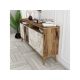 HANAH HOME Komoda Milan 160 Walnut White Marble - 194366
