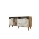 HANAH HOME Komoda Milan 160 Walnut White Marble - 194366