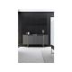 HANAH HOME Komoda Luxe Anthracite Gold - 194394