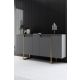 HANAH HOME Komoda Luxe Anthracite Gold - 194394