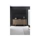 HANAH HOME Komoda Luxe Walnut Gold - 194396