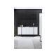 HANAH HOME Komoda Luxe White Black - 194397