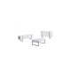 HANAH HOME Komoda Luxe White Black - 194397