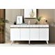 HANAH HOME Komoda Defne White Gold - 194400