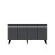 HANAH HOME Komoda Defne Anthracite Silver - 194404
